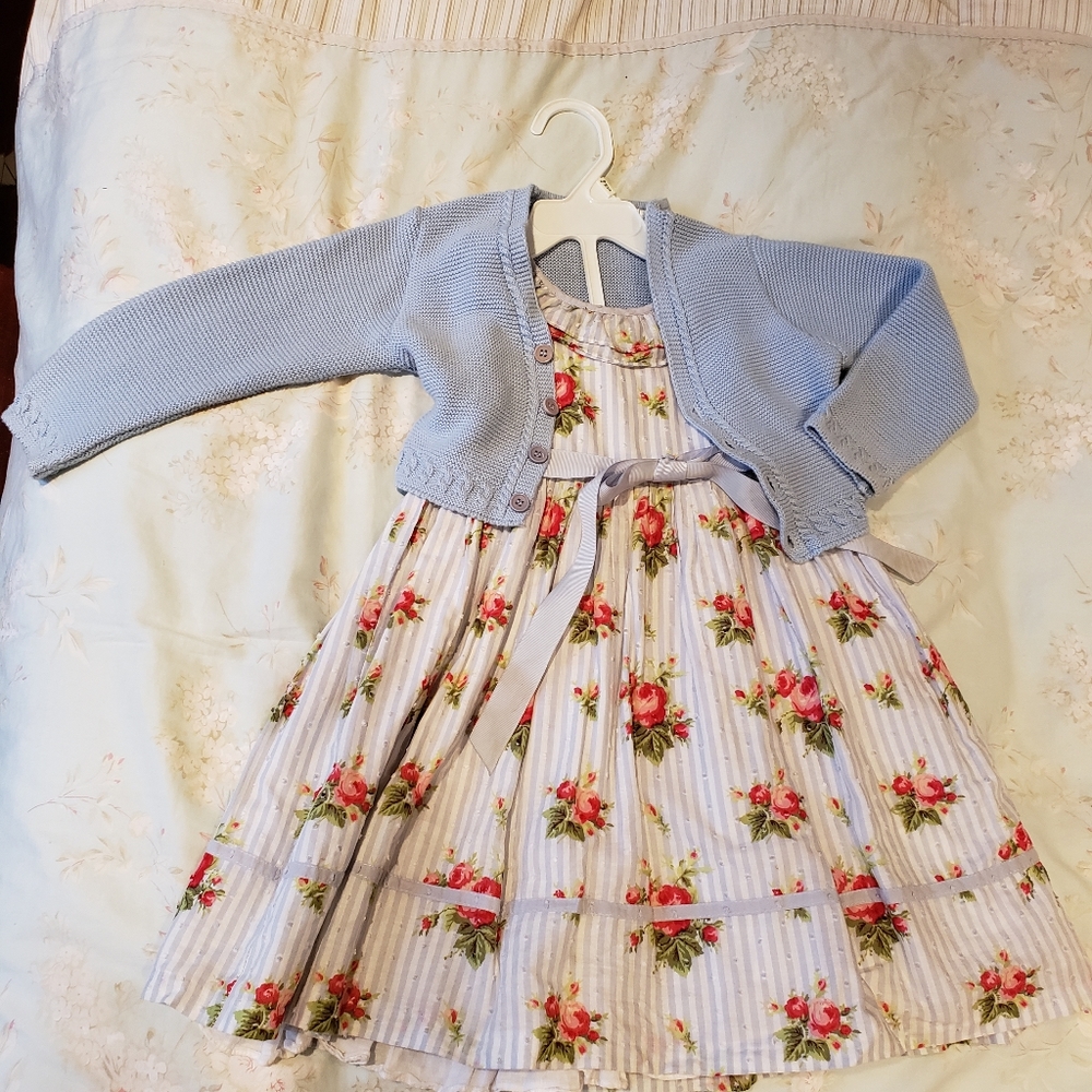 Laura Ashley dress + jacket 2/3/4 years